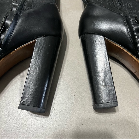 ZARA Leather Heeled Boot - Picture 7 of 8